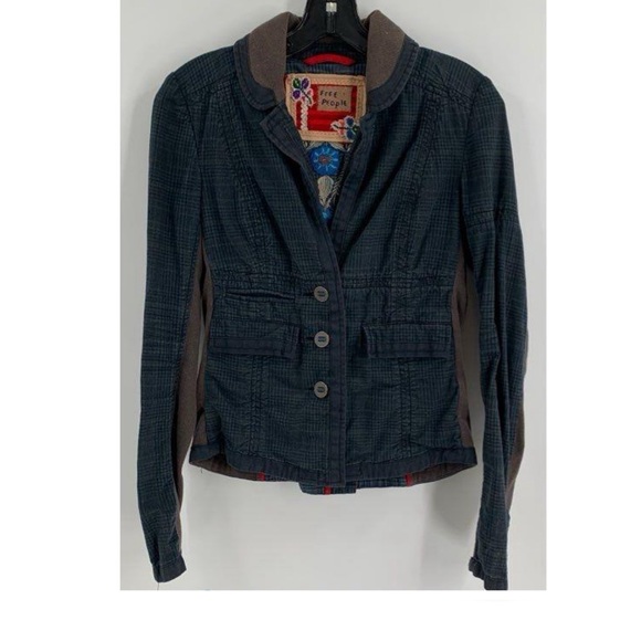 Rare Gem!! EUC Vintage Free People Embroidered Mixed Print Jacket Size 2 - Picture 6 of 11